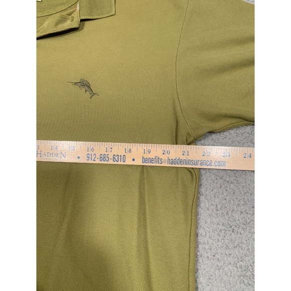 4 Mens Shirts Collared Polo Short Sleeve Tommy Bahama Greg Norman Green Large L - Picture 11 of 16